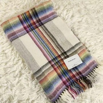 이노우에 브라더스 멀티 컬러 알파카 스톨 머플러