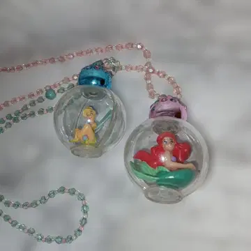 [희귀 레어] 팅커벨 아리엘 목걸이 2개 세트