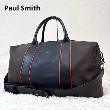 [ 새상품급 ] Paul Smith 보스턴 백 올 가죽 2way 브라운