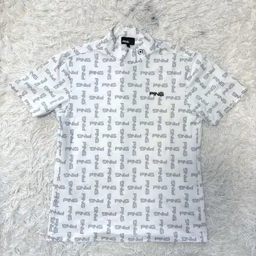 Ping 핑 모크넥 올 패턴 하이넥 스트레치 화이트 골프