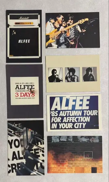 [ THE ALFEE ] 엽서 7매 세트 1985