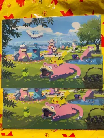 포켓몬 센터 포켓센 카가와 클리어 파일 야돈 피카츄 2장