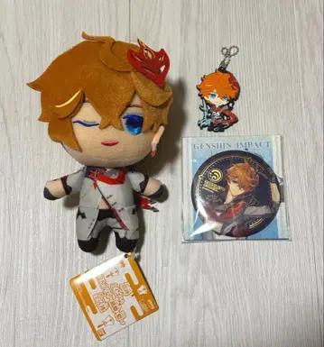 원신 타르탈리아 토모누이 키링 캔뱃지 3종 세트