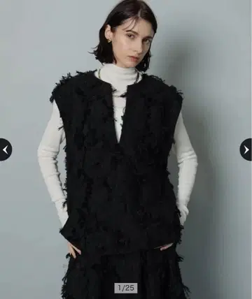 CADUNE 카듀네 프린지 디자인 베스트 미사용 새상품