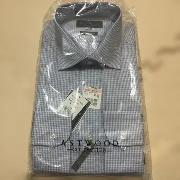 ASTWOOD 파란색 체크 무늬 와이셔츠 41-82