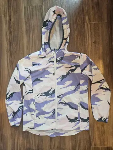 카모 패턴 후드 부착 마운틴 후드티