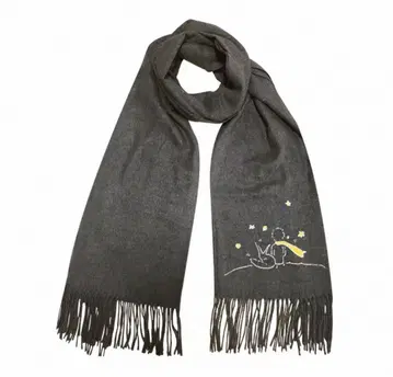 라스트 1 별의 왕자 캐시미어 머플러 그레이 미사용 새상품