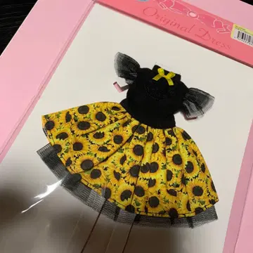 [ 미개봉 ] 리카짱 캐슬 해바라기 무늬 원피스 리틀팩토리