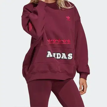 [ 완판템 ] 아디다스 로고 플레이 맨투맨 M