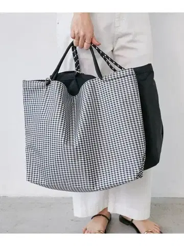 시착만 한 상품 나일론 패커블 토트 le.coeur blanc 발수 가공