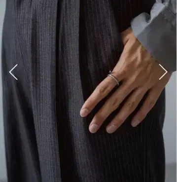 philme stripe tuck pants 사이즈 2 그레이