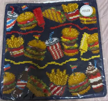 [ 미개봉 새상품 ] 러브러리 바이 페이 버거샵 손수건 네이비