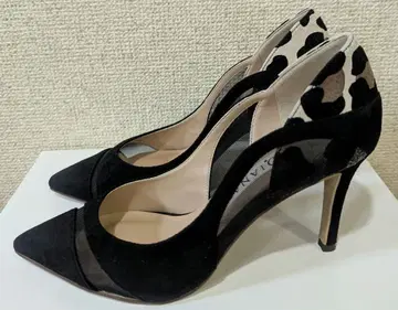 U18230 블랙 실키 베이지 레오파드 플로키 21.5 블랙