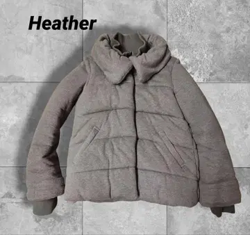 Heather 다운 퀼팅 자켓