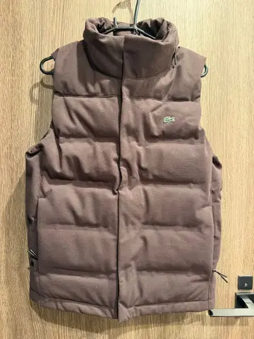 LACOSTE 브라운 다운 베스트