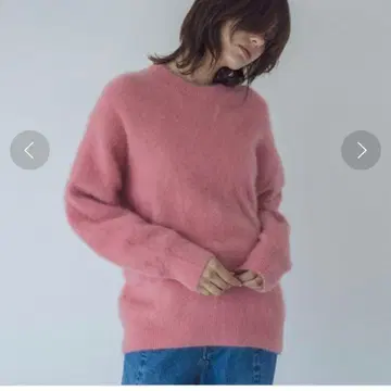 DRESSLAVE 폭스 캐시미어 크루넥 풀오버