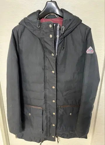 PYRENEX 블랙 다운 자켓 탈부착 퍼스트