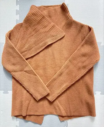 [ 새상품급 ] Ray BEANS 브라운 리브 긴팔 니트