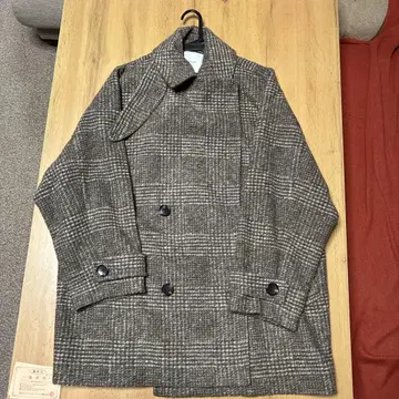 Spick&Span W 슬라이버 체크 하프 코트 36