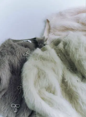 스나이델 비쥬 리본 가디건 그린