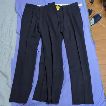 네이비 새상품 슬랙스 2개 세트 M 사이즈