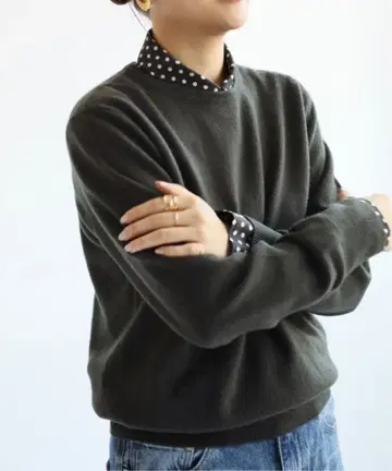 [택 포함 새상품] IENA 캐시미어 크루넥 풀오버