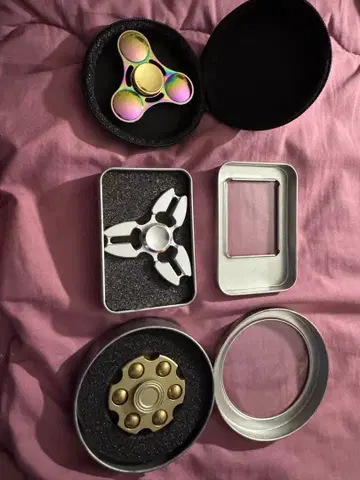 레인보우 메탈 핸드 스피너