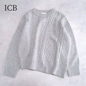 ICB 울 캐시미어 케이블 짜임 겨울 고급 니트 비대칭 최근