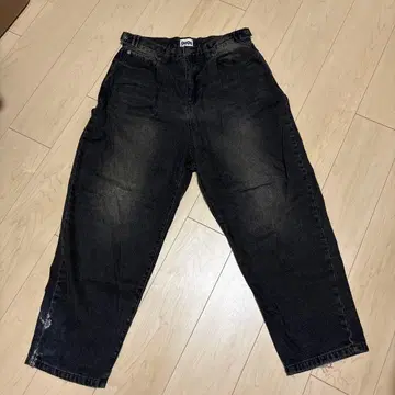 9090 King Logo Wide Tuck Denim Pants /M