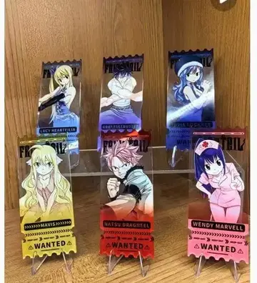 페어리 테일 FAIRY TAIL 중국 한정판 아크릴 티켓 1상자 6매입