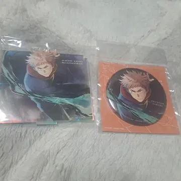 주술회전 팬파레 오로라 아크릴 스탠드 메탈 캔뱃지 이타도리 유우지