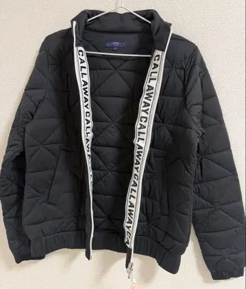 CALLAWAY 블랙 퀼팅 다운 자켓