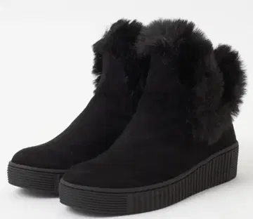 가격 인하 DIANA 에코 퍼 숏부츠 블랙