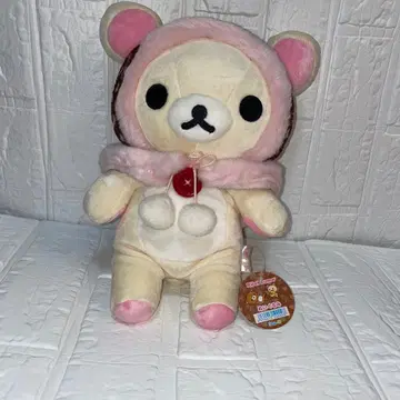 코리락쿠마 모노그램 패턴 봉제 인형 세븐일레븐 한정판