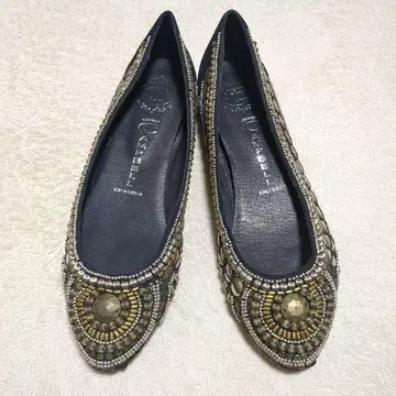 스터드 플랫 펌프스 메탈 부품 비즈 비슈 24.0