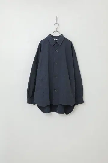 콘트롤 다크 블루 오버사이즈 셔츠