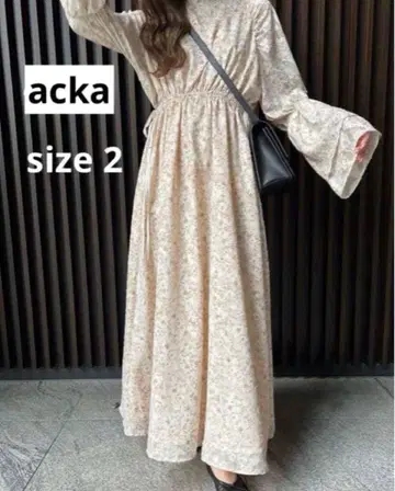 acka 에이씨케이 에이 꽃무늬 드레스 롱 원피스 사이즈 M