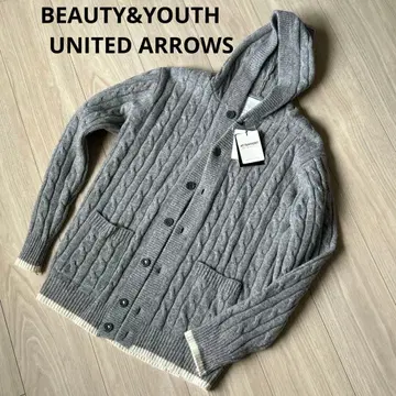 택 포함 BEAUTY&YOUTH 케이블 니트 가디건 S 사이즈