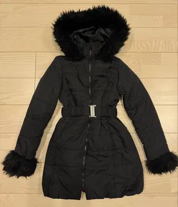 벨트 포함 퍼 다운 코트[kd13]