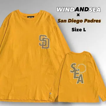 인기 [ WIND AND SEAxMLB ] 파드레스 디자인 긴팔 TEE