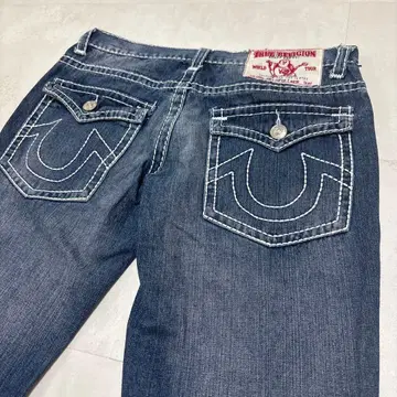 트루 릴리젼 36 XL 데님 스티치