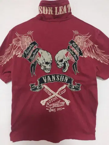 VANSON 반손 남성용 피케 셔츠 M 사이즈