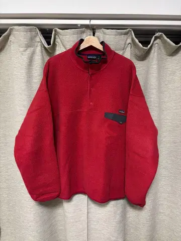 93년 눈 없는 patagonia 스냅 T XXL 레드
