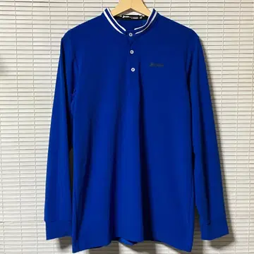 SRIXON by DESCENTE 긴팔 피케 셔츠 L 사이즈 블루