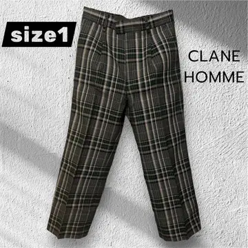 CLANE HOMME 체크 무늬 슬랙스 Ssize 크리스마스