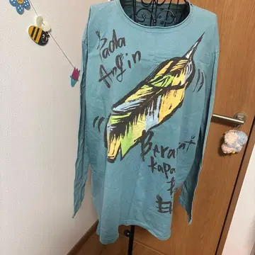 엘 로데오 파랑 긴팔 T셔츠 그래픽 프린트