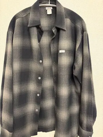 CalTop 옴브레 체크 셔츠