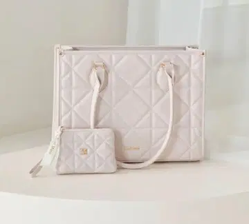 로제 뮤즈 quilting tote M 핑크 퀼팅 토트