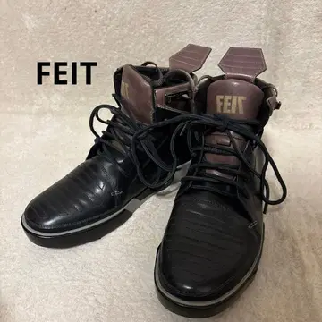 새상품급 FEIT PNTHA 가죽 스니커즈 vibram 밑창 블랙
