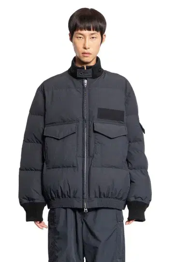 24aw 4 sacai rip stop puffer jacket